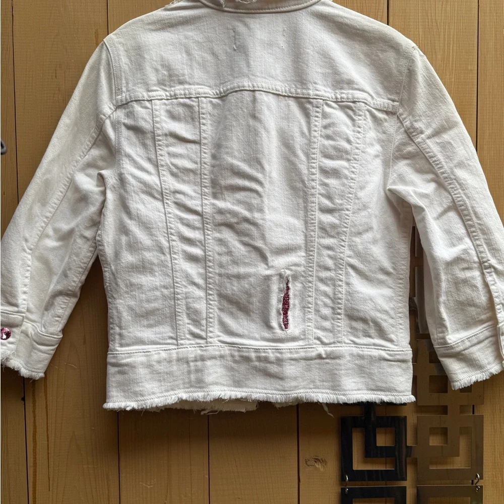 ✨Vintage✨Allen B. By Allen B. Schwartz rhinestone denim jacket., - Picture 9 of 10